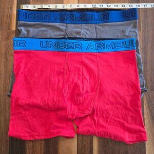 Under Armour Cotton Charged Boxer Briefs - 2 Pair - Large